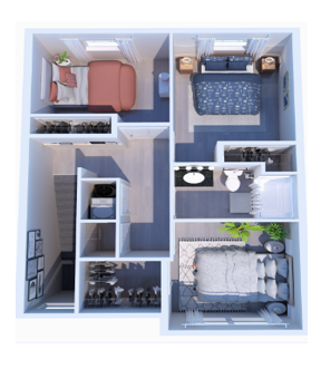 3 bedroom up